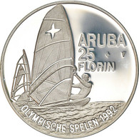 Aruba - 25 Florin, 1992 XXV Summer Olympic Games, Barcelona 1992, Silver, Proof - Sonstige – Amerika