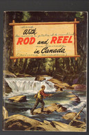 (Canada) (Pêche) Belle,plaquette Couleur :  With Rod And Reel In Canada (M3148) - 1950-Heden