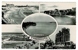 Ref  1516  -  Real Photo Multiview Postcard - Tynemouth Northumberland - Wilding 1 1/2d Rate - Autres & Non Classés