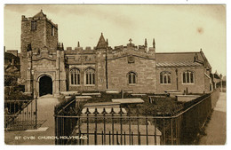 Ref  1516  -  Early Postcard - St Cybi Church - Holyhead Anglesey Wales - Anglesey