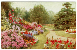 Ref 1517 - J. Salmon Postcard - Flowers At Greenwich Park London - London Suburbs