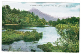 Ref 1518 -  Early Postcard - Ballynahinch Castle & Benlettery - Connemara Galway Ireland - Galway