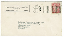 Ref 1519 - 1951 Banking Cover - 2c Rate Havana Cuba To Birmingham UK - Lettres & Documents