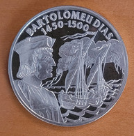 Sea Explorers - Bartolomeu Dias 1450-1500. Sailing Ship. Silver. PROOF - Autres & Non Classés