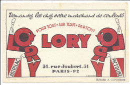 Buvard   LORY Pour Tout, Sur Tout Partout - Farben & Lacke