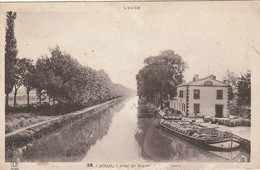 11 - Bram - Le Canal Du Midi Port écluse Et Péniche - Bram