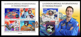 Chad  2021 International Space Stationand Thomas Pesquet. (443) OFFICIAL ISSUE - Africa