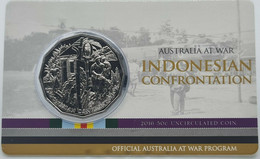 Australia - 50 Cents, 2016 Indonesia–Malaysia Confrontation, BU, Card - Collections