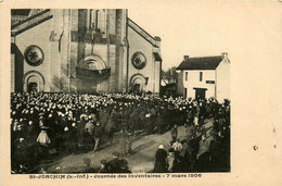 St Joachim * La Journée Des Inventaires * 7 Mars 1906 * Grève Grévistes Manifestation * Place De L'église * La Brière - Saint-Joachim