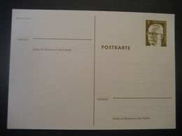 Deutschland Berlin 1972- Ganzsache Postkarte Gustav Heinemann Ungebraucht MiNr. P 80 - Postcards - Mint