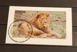 STAFFA SCOTLAND LION BLOCK IMPERFORED USED - Felini