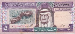 BILLETE DE ARABIA SAUDITA DE 5 RIYAL DEL AÑO 1983   (BANKNOTE) - Arabia Saudita