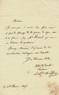 1827 LETTRE D AFFAIRES Signée Bon (Baron) Leguay Paris Pour Laval (Mayenne) Mr Paillard Ducleré Voir SCANS - Autres & Non Classés