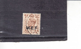 ERITREA  1943 - M.E.F. - Occupazione Inglese - Yvert 10° -  Giorgio VI= - Eritrea