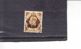 ERITREA  1943 - M.E.F. - Occupazione Inglese - Yvert  13° -  Giorgio VI= - Erythrée