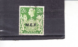 ERITREA  1943 - M.E.F. - Occupazione Inglese - Yvert  14° -  Giorgio VI= - Erythrée