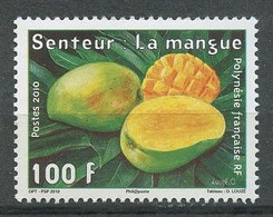 POLYNESIE 2010 N° 912 ** Neuf MNH  Superbe Senteur La Mangue Peinture Tableaux D'O Louzé Timbre Parfumé Fruits - Unused Stamps