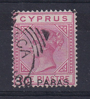 Cyprus: 1882   QV - Surcharge   SG24   30pa On 1pi   [Wmk: Crown CC]     Used - Zypern (...-1960)