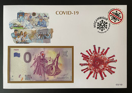 Euro Souvenir Banknote Cover COVID-19 Pandémie Pandemic Fado Mozambique Banknotenbrief - Malattie