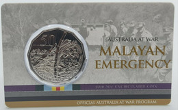 Australia - 50 Cents, 2016 Malayan Emergency, BU, Card - Colecciones