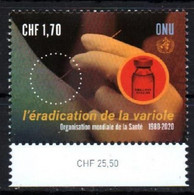 United Nations UNO ONU UN (Geneva) 2020. Medicine. Eradication Of Smallpox MNH ** - Unused Stamps