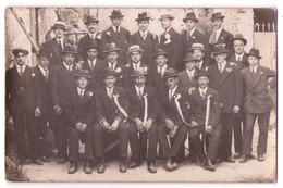 9314 - C.photographique Sans Titre ( Dater & Situer ) - Groupe De Conscrits - - Other & Unclassified