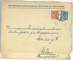 27221 - DENMARK  - Postal History - PERFIN STAMPS On COVER To AUSTRIA 1918 - Airmail