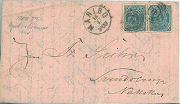 27229  - DENMARK  - Postal History - COVER From MARIBO 1883 - FULL CONTENTS - Covers & Documents