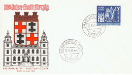 Enveloppe 1er Jour SARRE Centenaire De La Ville De MERZIG 1957 - FDC