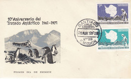 Chile 1972 Antarctic Treaty Ca 20 Mar 72 FDC (AC168) - Traité Sur L'Antarctique