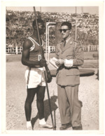 Grote Foto Photo Jubelstadion Brussel Bruxelles 1953 Militaire Atletiek Kampioenschappen ( Soldaat Militair Congo ) - Sport