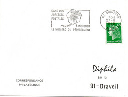 AISNE - Dépt N° 02 = SOISSONS 1969 = FLAMME Codée SUPERBE = SECAP ' PENSEZ à INDIQUER NUMERO DEPARTEMENT ' - Código Postal