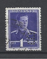 Romania, King Mihai, Lei 1. Perfin. - Andere & Zonder Classificatie