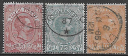 Italia Italy 1884 Regno Pacchi Postali 3val Sa N.PP3-PP5 US - Postpaketten