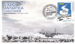 Chile 2009 Expo Antarctica 1v  FDC (AC169A) - Anno Polare Internazionale
