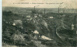 Le Creusot * Usines SCHNEIDER * Vue Générale Côté Est * Cheminée * Industrie - Le Creusot