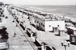 Cartolina - Porto S. Giorgio ( Fermo ) - Lungomare E Spiaggia - 1956 - Ancona