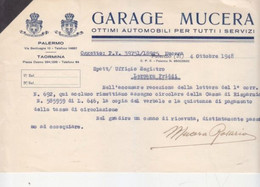 Cover Lettera Ditta "Garage Mucera-Palermo-Italy Italia - Italia