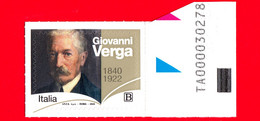 Nuovo - MNH - ITALIA - 2022 -100 Anni Della Morte Di Giovanni Verga, Scrittore - Verismo - Ritratto - B - Alfanumerico - 2021-...:  Nuovi