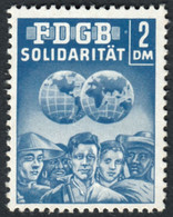 Deutschland DDR ~1963  " FDGB Solidarität Spendenmarke 2 DM " Vignette Cinderella Reklamemarke - Erinnofilia