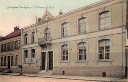 FAUQUEMBERGUES LA MAIRIE ET L'ECOLE (CARTE COLORISEE) - Fauquembergues