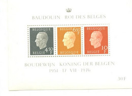 BL 50 Et 51 Baudouin 25 Ans De Règne XX - Blocks & Kleinbögen 1962-....