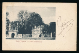 PARC D' ENGHIEN  PORTE DES ESCLAVES  1901   2 SCANS - Enghien - Edingen