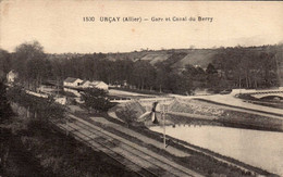 Dep 03 , Cpa URCAY , 1530 , Gare Et Canal Du Berry (30574,Val) - Other Municipalities