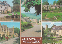 Cotswold Villages Multiview  - Gloucestershire - Used Postcard - Stamped 1994 - Gloucester