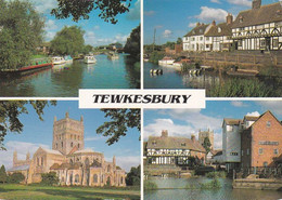 Tewkesbury  Multiview  - Gloucestershire - Used Postcard - Stamped John Hinde - Gloucester