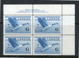 Canada MNH 1951-53 Definitives "Overprinted" - Surchargés