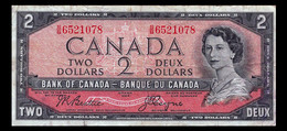 # # # Banknote Ältere Banknote Kanada (Canada) 2 Dollars (BABNCL) 1954 # # # - Canada