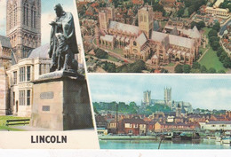 Lincoln Multiview  - Lincolnshire - Used Postcard - - Lincoln