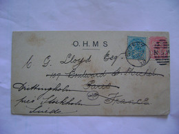 NEW SOUTH WALES-O.H.M.S CARD SENT FROM SYDNEY TO STOCKHOLM (SWEDEN) WITH PERFIN OS/NSW IN 1905 IN STATE - Cartas & Documentos